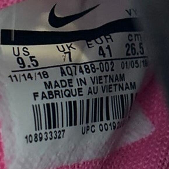 Nike - Flex Contact 3 - Running Shoes - Black/Pink - Women's - 9.5 - AQ7488-002 - Picture 9 of 9